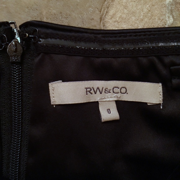 RW&Co Strapless Satin Little Black Cocktail Dress - Picture 2 of 5